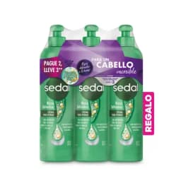 Crema para peinar Sedal Rizos Obedientes x 3 unds x 300ml c/u-0