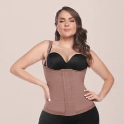 Fájate Cinturilla con cubrimiento de espalda y broches en frente cocoa S-0