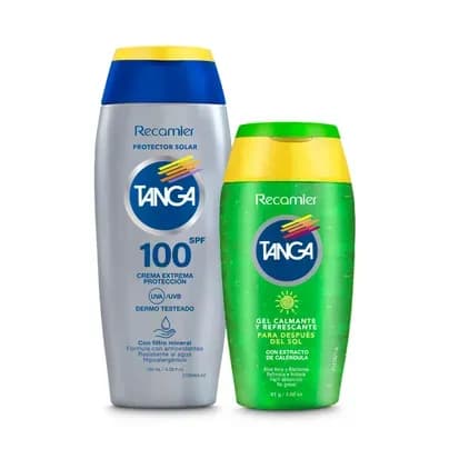 Protector Solar Tanga SPF100 x 130ml Gratis Gel refrescante x 85ml
