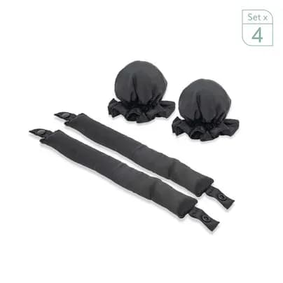 Set para ondas sin calor en satin x 4 unds