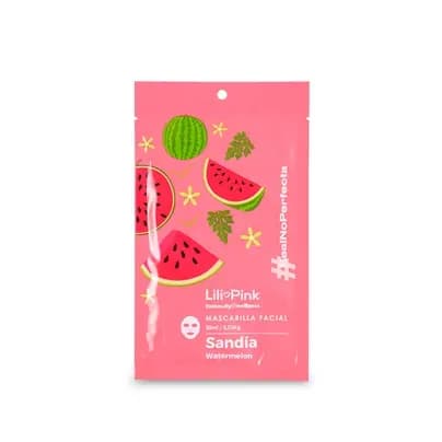 Mascarilla facial Lili pink Sandía x 30 ml