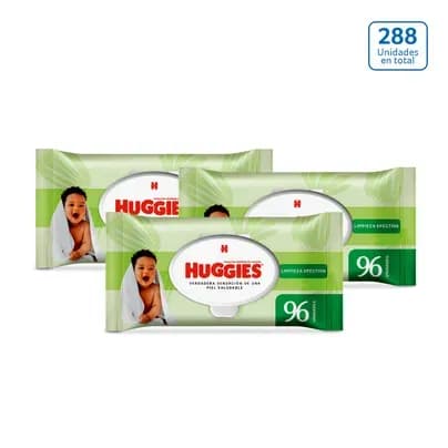 Toallitas Huggies Limpieza Efectiva x 288Unds