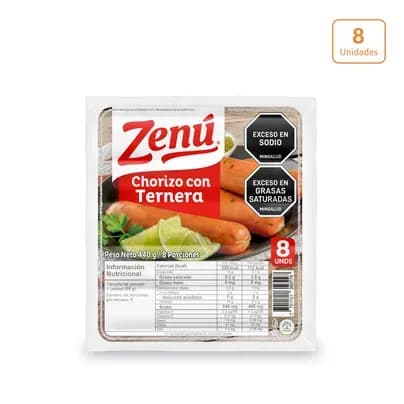 Chorizo Ternera Zenú x 440g