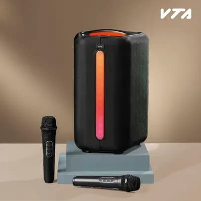 Parlante recargable digital con micrófonos VTA 