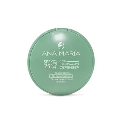 Polvo Facial Compacto Ana María SPF 25 Tono Natural x 15g