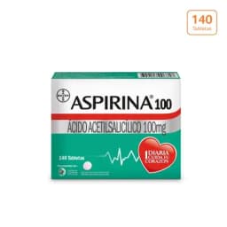 Aspirina 100 x 140 Tabletas-0