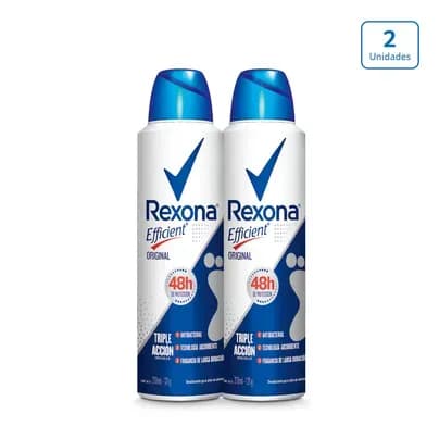 Aerosol Para Pies Rexona Efficient x 2 unds x 210ml c/u