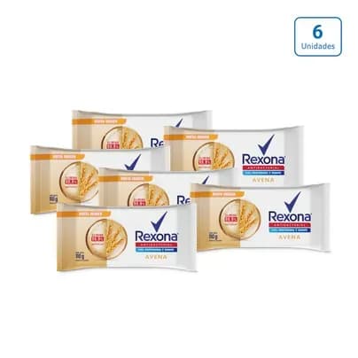 Pack Jabones Rexona Avena x 6 unds x 110g c/u