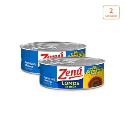 Lomo de atún Zenú en aceite de girasol x 160g c/u