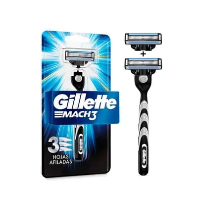 Máquina de afeitar + 2 Repuestos Gillette Mach3