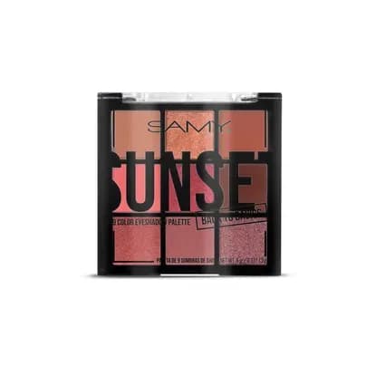 Paleta De Sombras Samy x 9 Tono Sunset x 9g