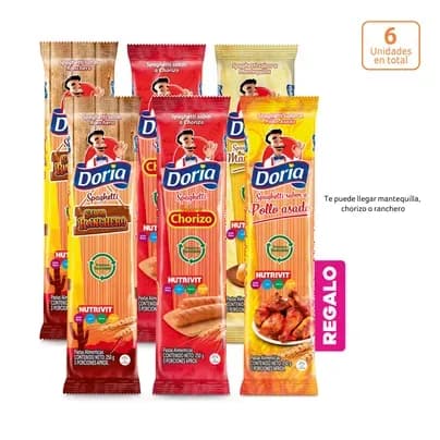 Pack Saborizadas DORIA X 1250g