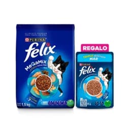 Alimento para gatos Felix adulto megamix x 1.5Kg-0