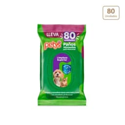Pañitos Húmedos Petys limpieza superior x 80 unds-0