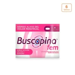 Buscapina Fem caja x 6 Tabletas recubiertas-0