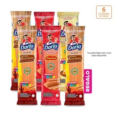 Pack Saborizadas DORIA X 1250g