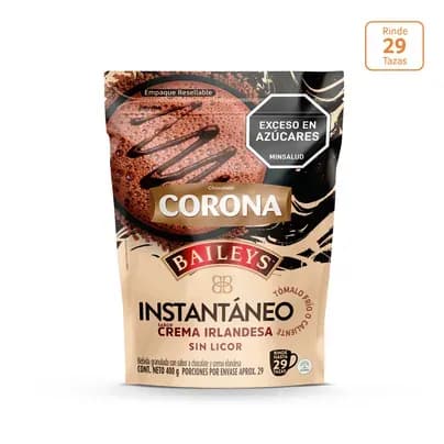 Chocolate Corona Instantáneo Baileys x 400g