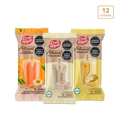 Pack paleta Artesanal surtido x 9 und x 70g c/u