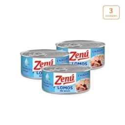 Lomos de atún Zenú en agua x 3 unds x 80g c/u-0