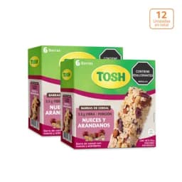 Barra de cereal Tosh Arándanos y Nueces x 138g x 6 unds c/u-0
