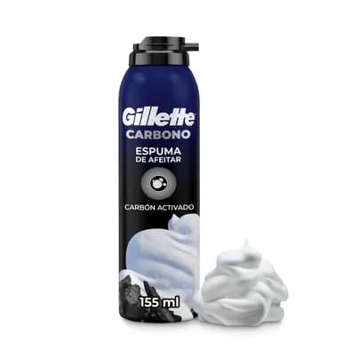Espuma Gillette Carbón x 155 ml