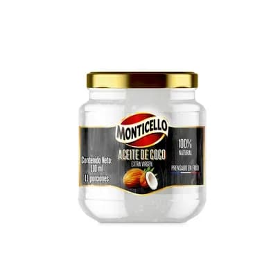 Aceite de Coco extra virgen Monticello x 110ml