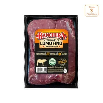 Medallones de Lomo Fino Ranchera x 500g