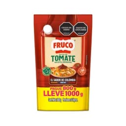 Salsa de Tomate Fruco Paga 800g lleva 1.000g-0