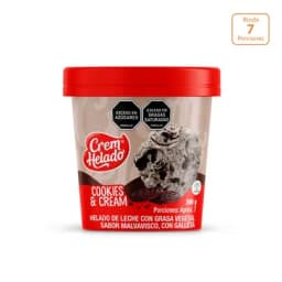 Medio litro tradicional Cremhelado Cookie x 300g-0
