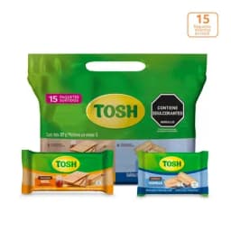 Bolsa galletas Surtida Tosh miel y vainilla x 15 paquetes-0