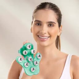 Masajeador guante con balines-0