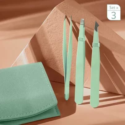 Kit x3 pinzas para cejas