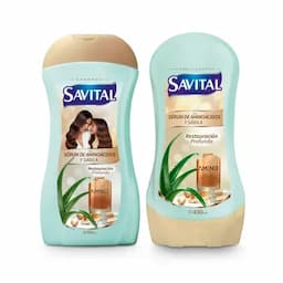 Shampoo x510ml + Acondicionador  x490ml Savital Aminoácidos -0