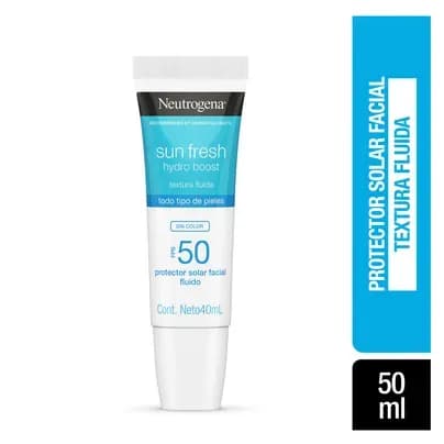 Protector solar Neutrogena Sun Fresh Hydro Boost sin color FPS50 x 40ml - últimas uds