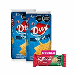 Galletas Dux Original x 250g x 9 Paquetes + gratis Festival limón-0