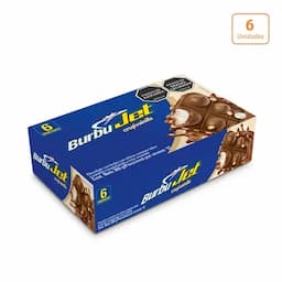 Chocolatina BurbuJet Cruji Vainilla x 6 unds x 50g c/u-0