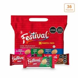 Galletas Festival sabores bolsa surtida x 36 unds-0