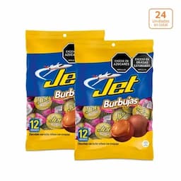 Combo - 2 Jet Burbujas Arequipe x 141.6g c/u x 12 unidades c/u x 11.8g c/u -0