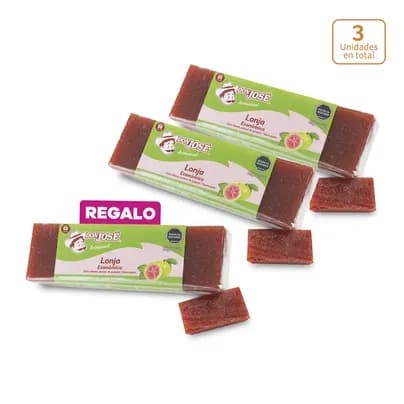 Lonja dulce de guayaba Don José x 300g c/u (Paga 2 lleva 3)