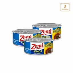 Lomos atún Zenú en aceite de girasol x 3 unds x 80g c/u-0