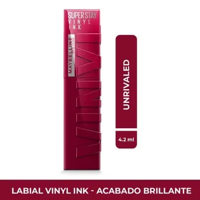 Labial Maybelline Super Stay Vinyl Ink Unrivaled x 4.2ml - Ultimas uds
