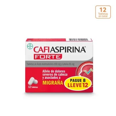 Cafiaspirina Forte (Paga 8 Lleva 12)