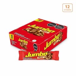 Chocolatina Jumbo Maní x 12 unds x35gr c/u-0