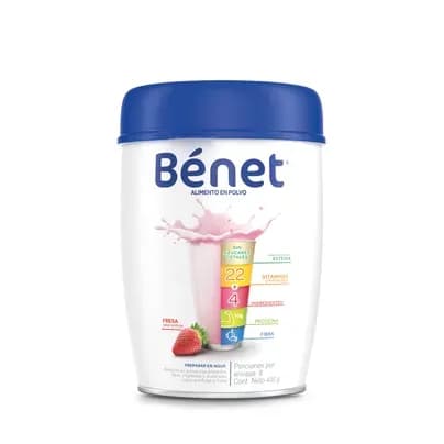 Alimento en polvo Bénet fresa x 400g