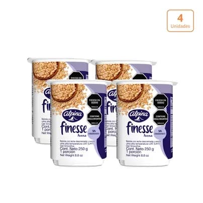 Avena Finesse x 4 unds x 250g c/u