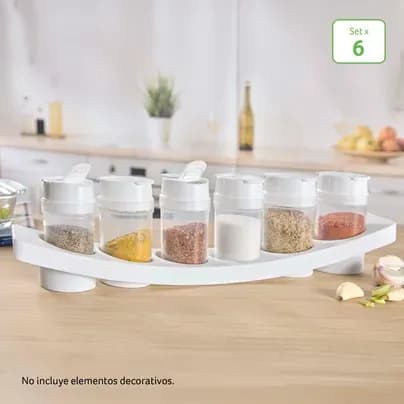 Portacondimenteros Blanco