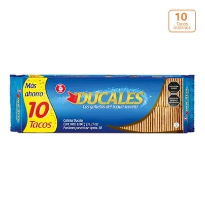 Galletas Ducales x 1.000g x 10 tacos internos