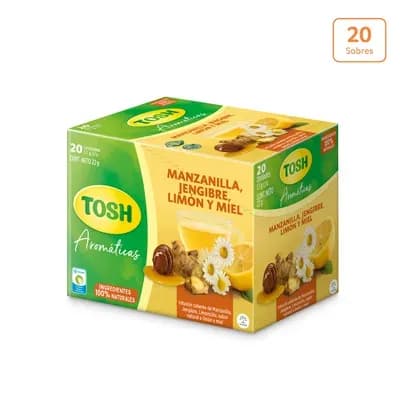 Aromática Tosh manzanilla, limón, jengibre x 22g x 20 unds