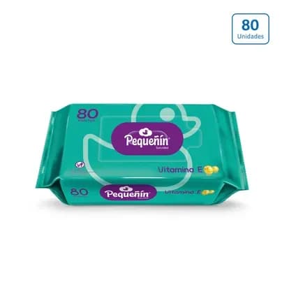 Toallitas Húmedas Pequeñín Vitamina E x 80 unds