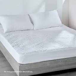 Protector de colchón acolchado doble-0